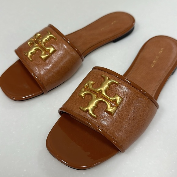 Tory Burch Eleanor Slide Bourbon - Picture 4 of 5
